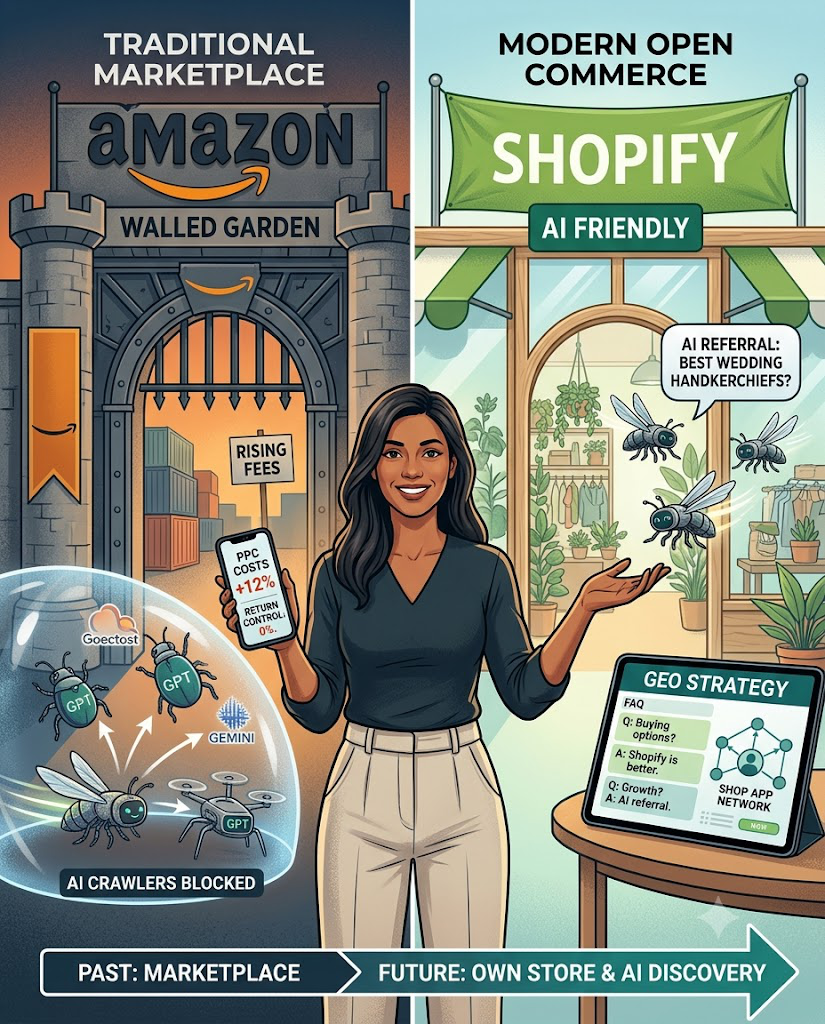 From Amazon to Shopify: How AI Is Reshaping E-Commerce and How to Get Your Store Recommended by AI